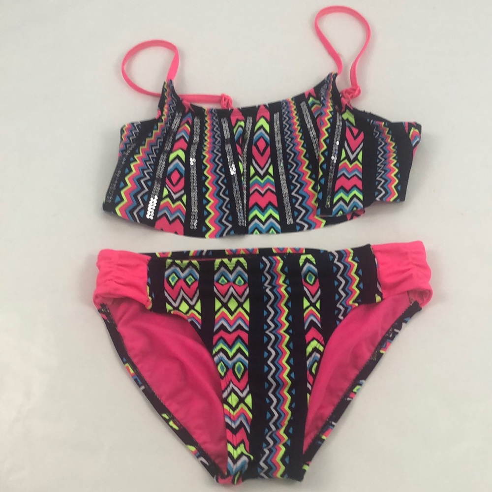 Justice Two Pieces Swim Suit - Picture 1 of 6